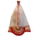 White Cotton Printed Dhoti