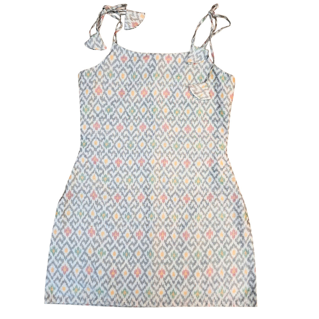 White Ikkat Kurti
