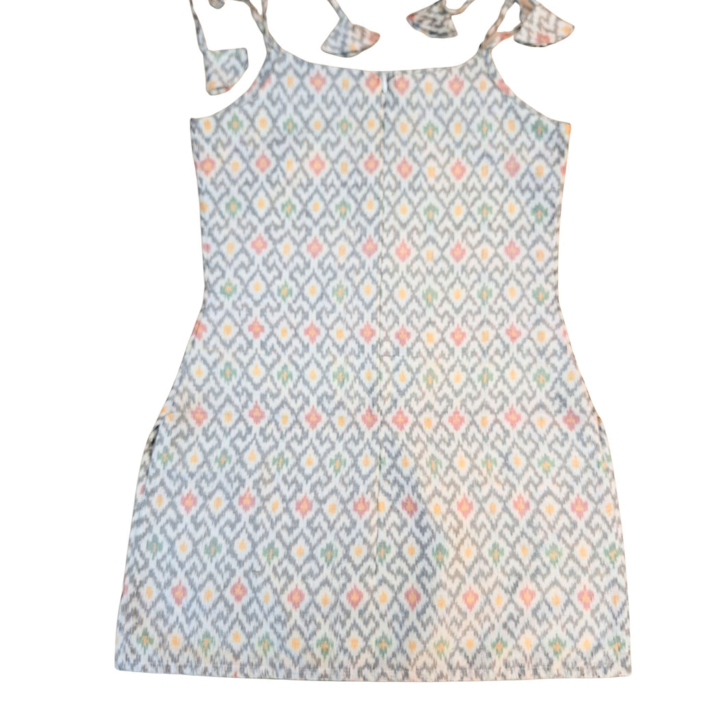 White Ikkat Kurti