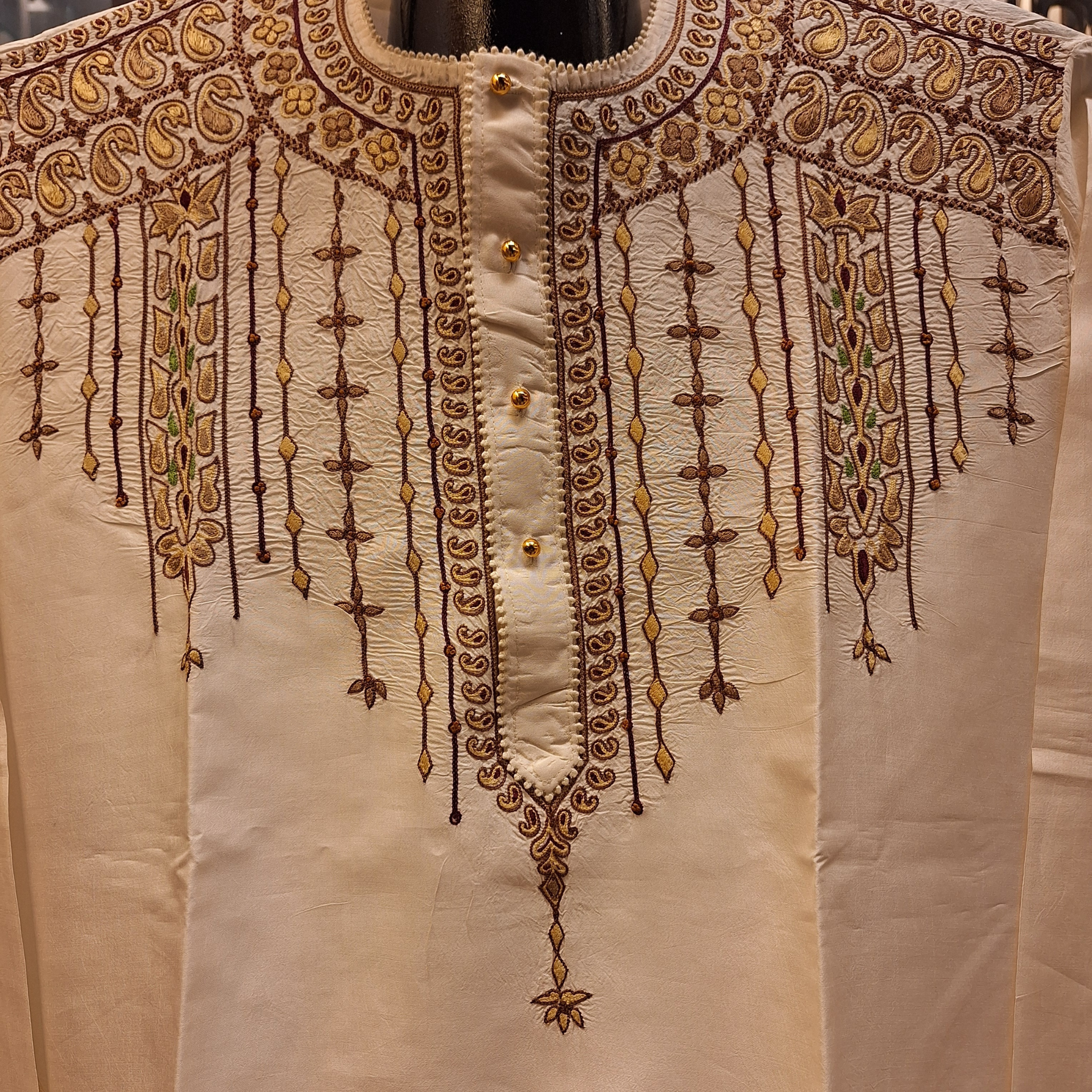 White Silk Kurta