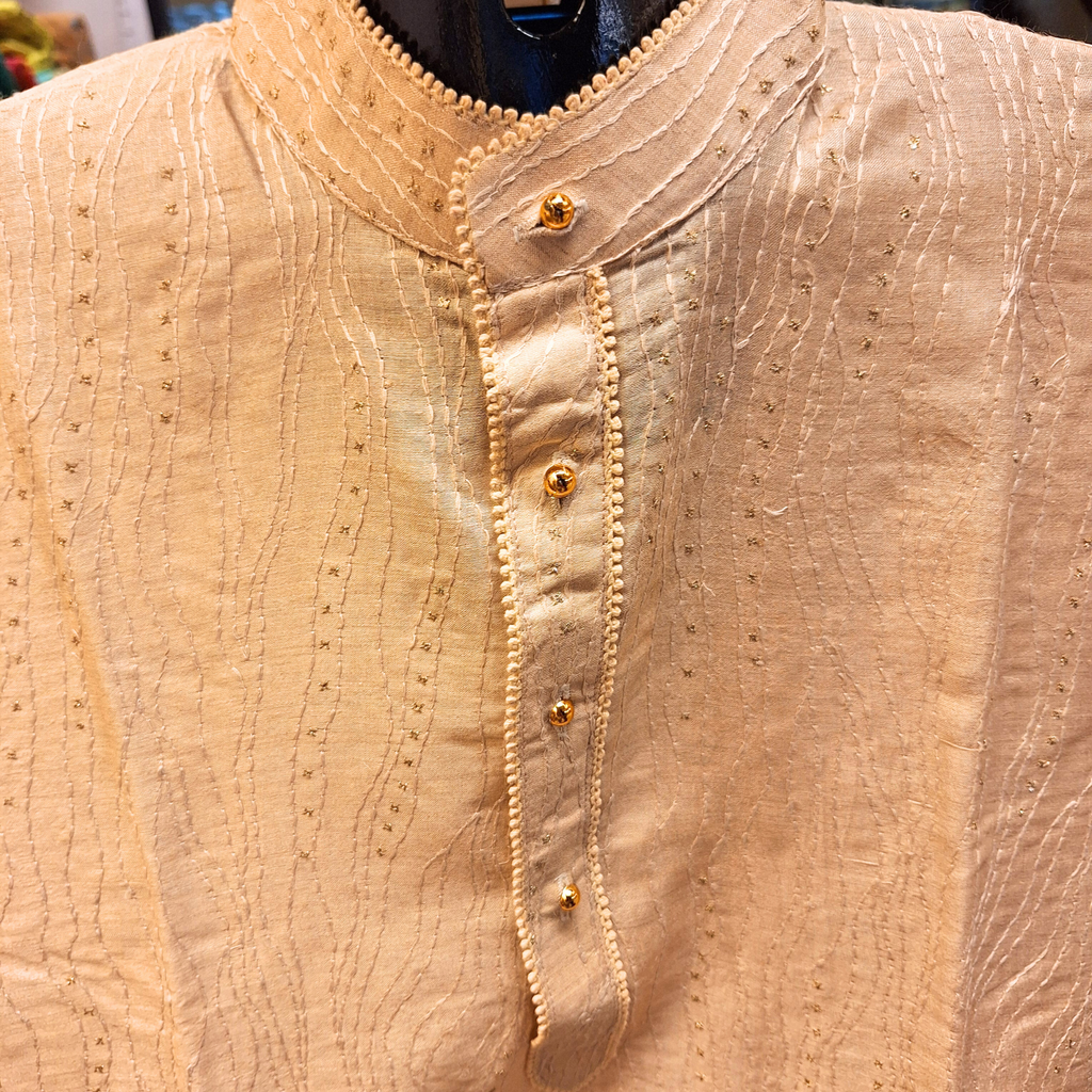 Woven Silk Kurta