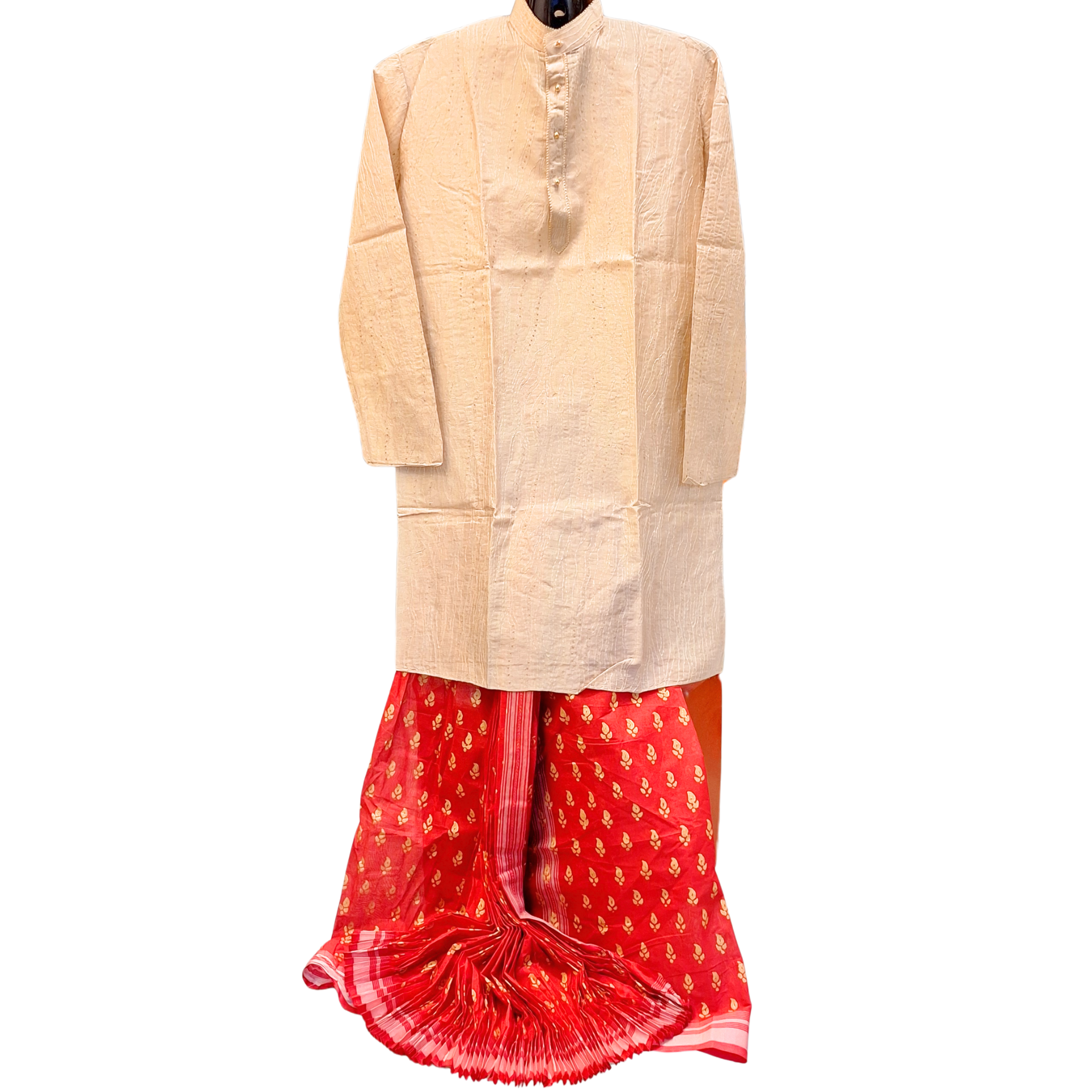 Woven Silk Kurta