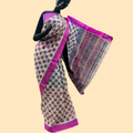Floral Printed Dhaniakhali Bengali Cotton Saree