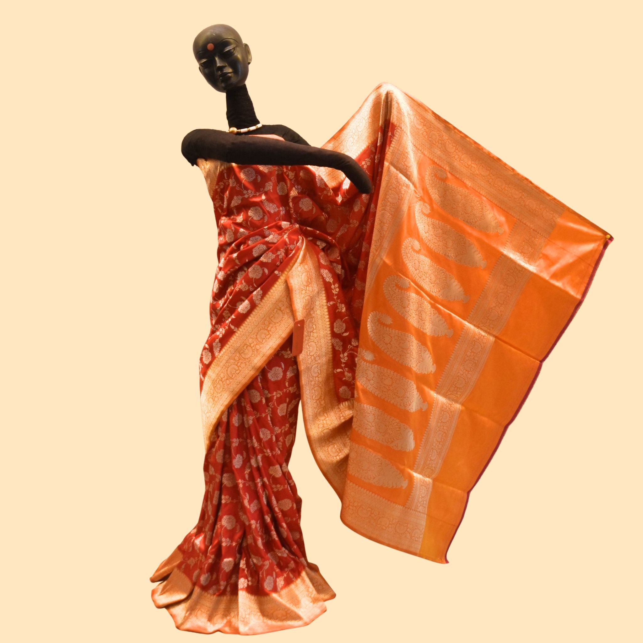 Red Katan Benarasi