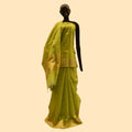 Lime Green Kora Silk Benarasi