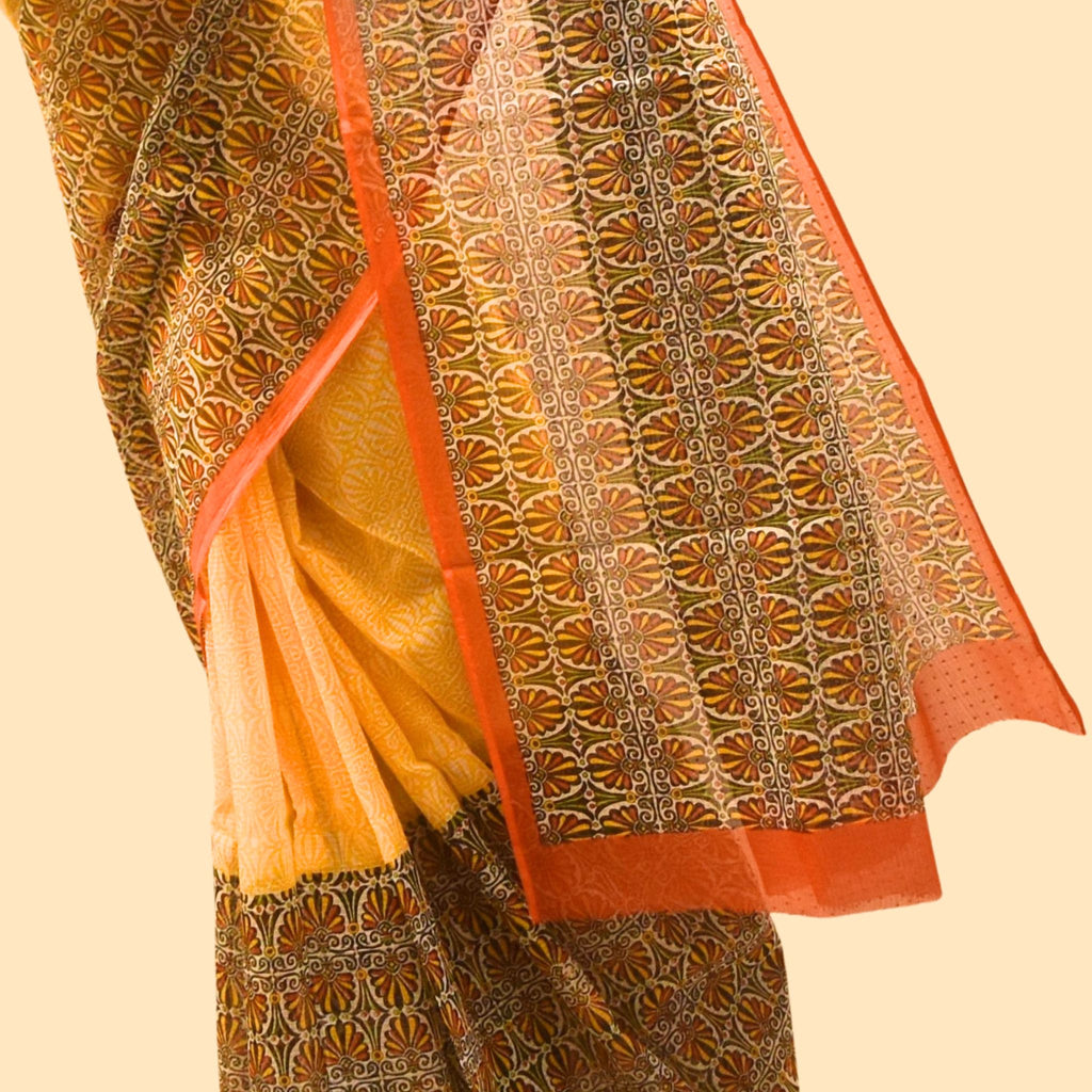 Yellow Kota Saree