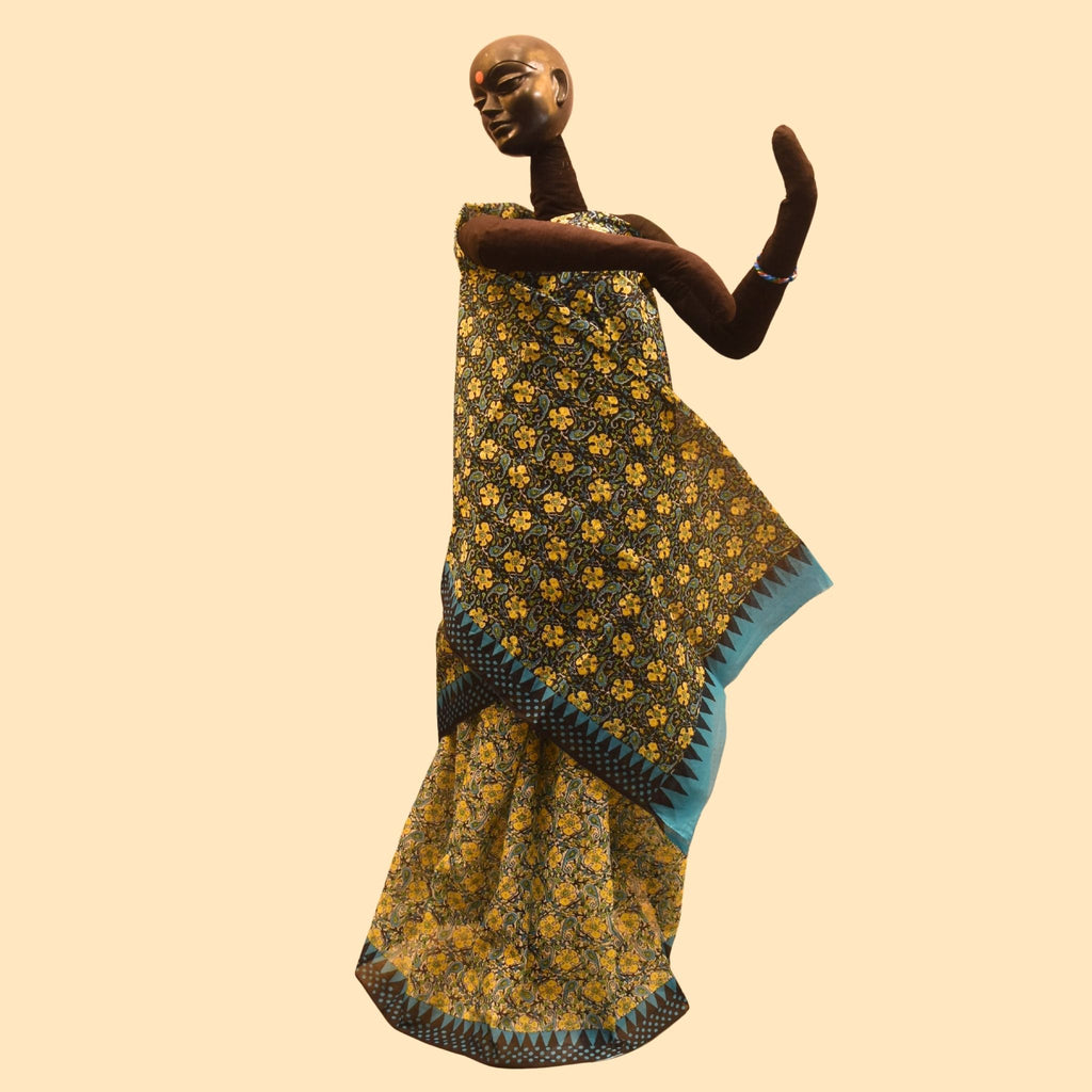Floral Cotton Voil Saree