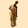 Floral Printed Silk Benarasi