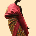 Floral Printed Tussar Saree