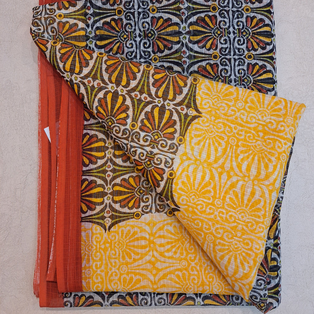 Yellow Kota Saree